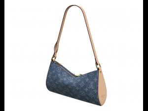 Pochette Tirette Bag Denim Modèle 3D
