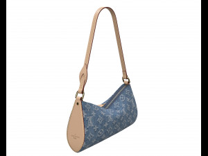 Pochette Tirette Bag Denim Modèle 3D