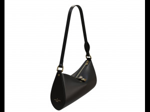 Pochette Tirette Bag Black Modello 3D