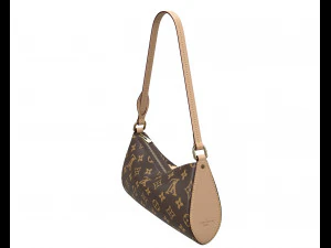 Pochette Tirette Bag Monogram 3D Model