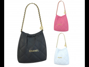 Chanel 22 Chain Bag 3D Model