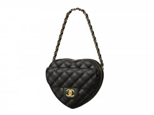 Heart Bag Black 3D Model