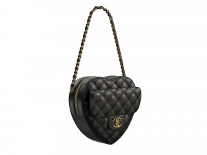 Heart Bag Black 3D 模型