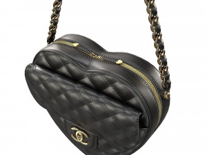 Heart Bag Black 3D 模型