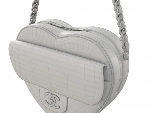 Heart Bag Black 3D Model