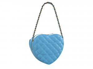 Heart Bag Blue Modelo 3D