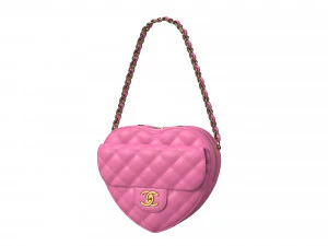 Heart Bag Pink 3D Model