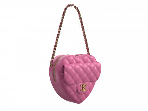 Heart Bag Pink 3D 모델