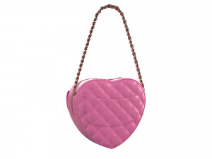 Heart Bag Pink 3D Model