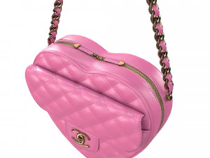Heart Bag Pink 3D Model