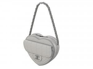 Heart Bag Pink 3D 모델