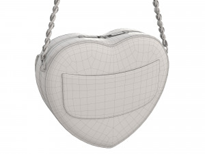 Heart Bag Pink 3D 모델