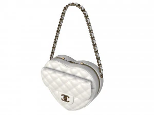 Heart Bag White 3D Model