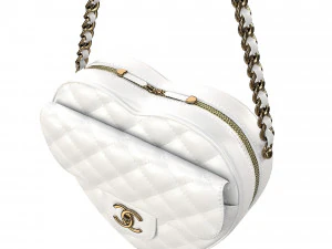 Heart Bag White 3D Model
