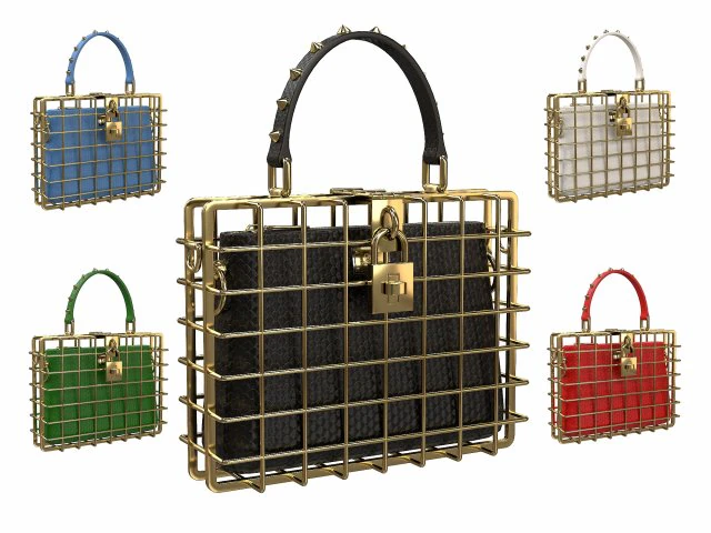 DG Box Cage Bag 3D Model .c4d .max .obj .3ds .fbx .stl .blend 