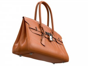 Bag 42 Orange Leather 3D Model