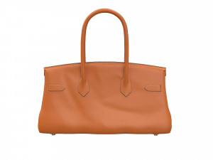 Bag 42 Orange Leather 3D Model