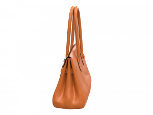 Bag 42 Orange Leather 3D Model