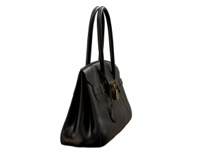 Bag 42 Black Leather Modello 3D