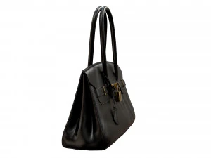 Bag 42 Black Leather 3D Model