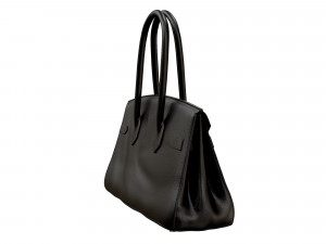 Bag 42 Black Leather Modello 3D
