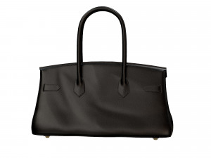 Bag 42 Black Leather Modello 3D