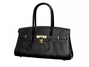 Bag 42 Black Leather 3D Model