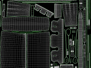 Bag 42 Black Leather 3D Model