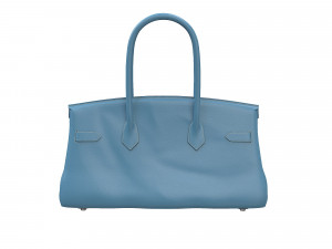 Bag 42 Blue Leather Modelo 3D