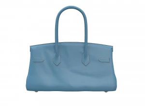 Bag 42 Blue Leather 3D Model