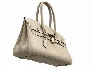 Bag 42 Cream Leather 3D Модель