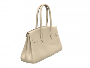 Bag 42 Cream Leather 3D Модель