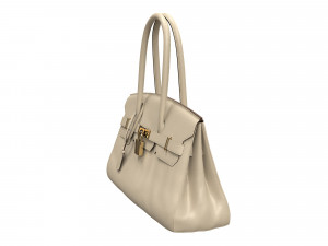 Bag 42 Cream Leather 3D Модель