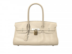 Bag 42 Cream Leather 3D Модель