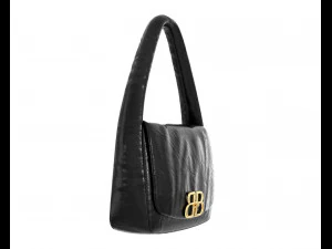 Monaco Small Sling Bag Black 3D Model