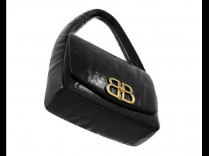 Monaco Small Sling Bag Black 3D मॉडल