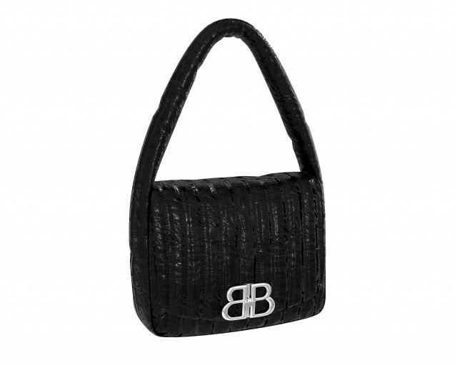 Monaco Small Sling Bag Quilted Black Modelo 3D .c4d .max .obj .3ds .fbx .stl .blend