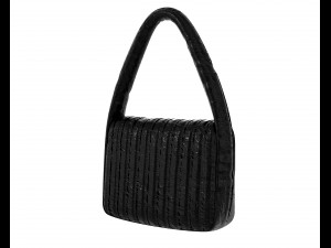 Monaco Small Sling Bag Quilted Black Modelo 3D