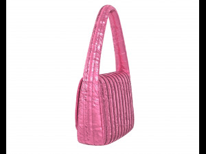Monaco Small Sling Bag Quilted Pink 3D Model
