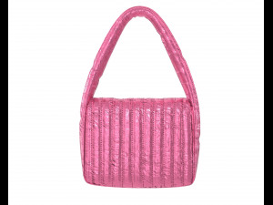Monaco Small Sling Bag Quilted Pink 3D Model