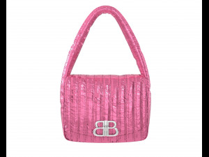 Monaco Small Sling Bag Quilted Pink 3D Model