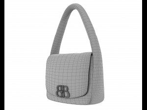 Monaco Small Sling Bag Quilted Pink 3D Model
