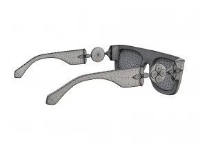 Monogram Tribute Sunglasses 3D Model