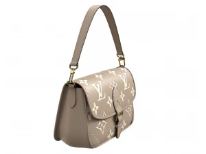 Diane Bag Cream 3D Model