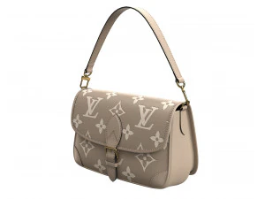 Diane Bag Cream 3D Model