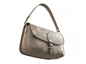 Diane Bag Cream 3D Model
