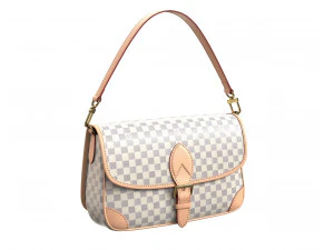 Diane Bag Damier Azur Canvas Model 3D
