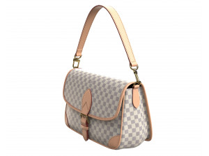 Diane Bag Damier Azur Canvas 3D 모델