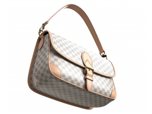 Diane Bag Damier Azur Canvas 3D 모델