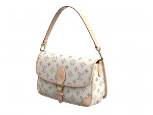 Diane Bag Multicolor Beige 3D Model